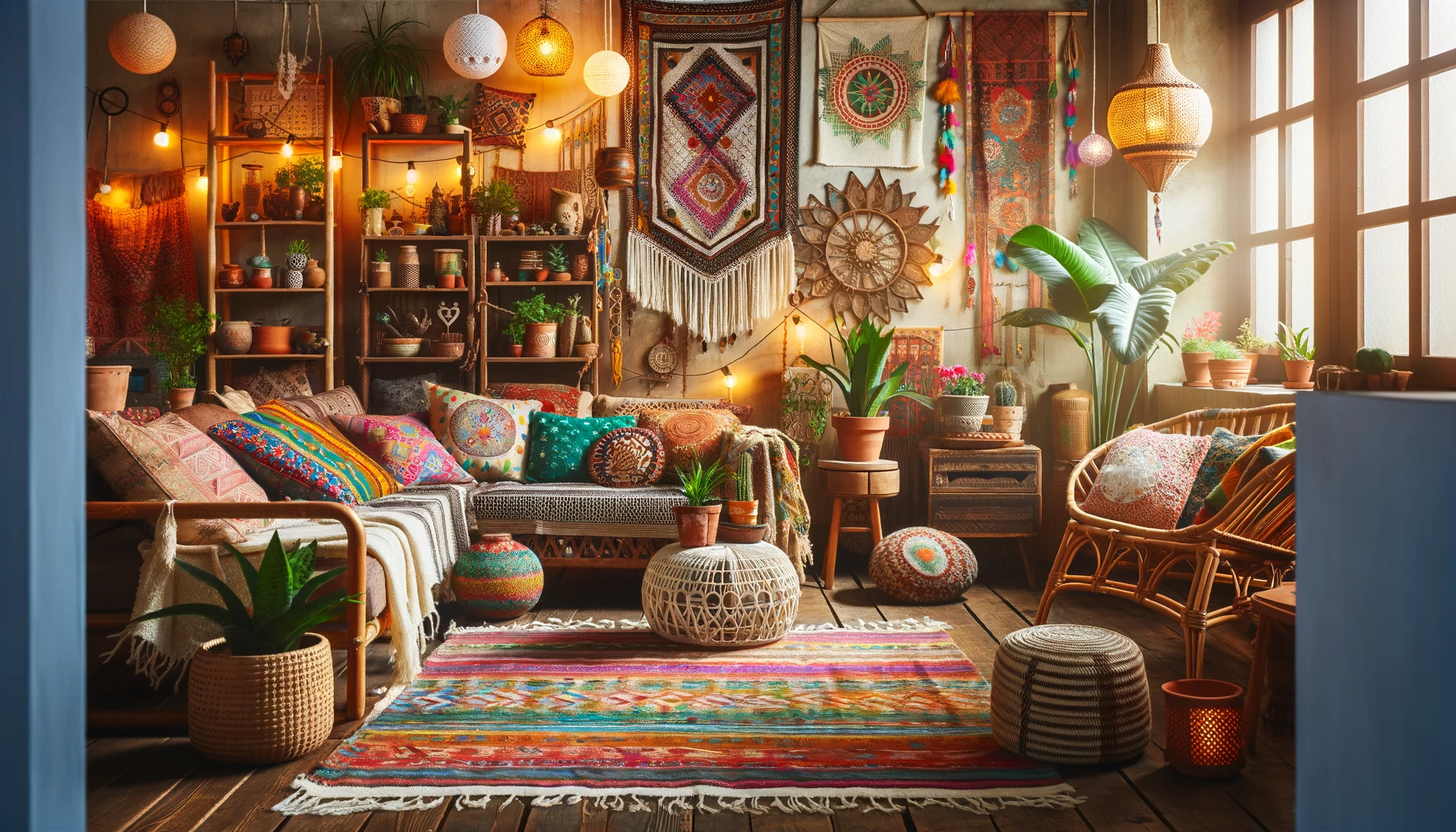 Boho-Inneneinrichtung: Wie Sie den lässigen und kreativen Stil in Ihr Zuhause bringen
