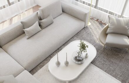 Teppich im Wohnzimmer richtig wählen: Größe, Material, Pflege und rutschfester Aufbau