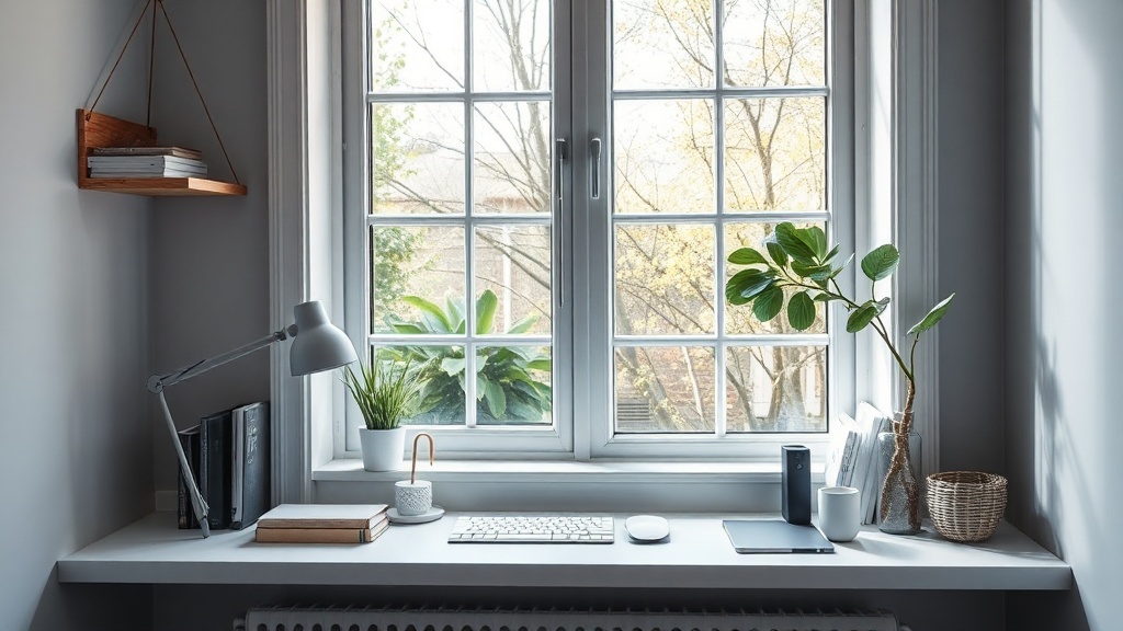 Fensterbank als Arbeitsplatz: Stabiler Mini-Schreibtisch am Fenster ohne Umbau (auch in Mietwohnungen)
